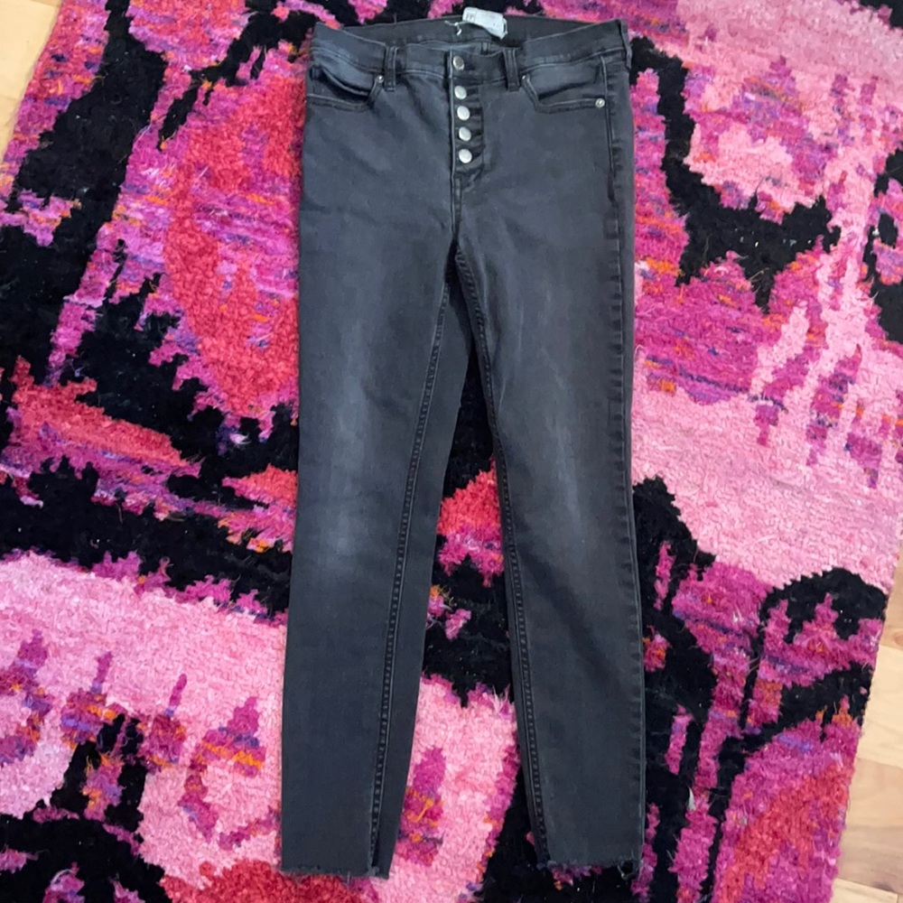 Free People black skinny jeans